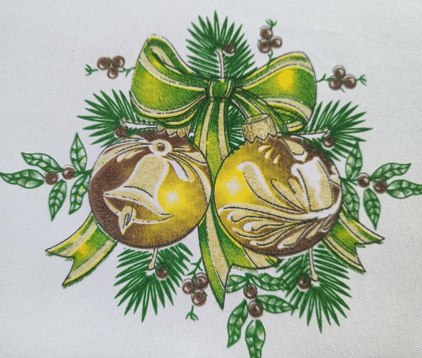 Obrus świąteczny plamoodporny 108c156 cm Boże Narodzenie