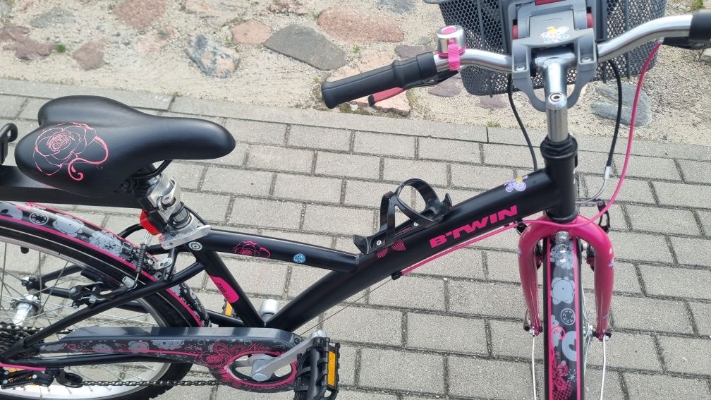 Rower dzieciecy B twin poply 500,przerzutki, koła 24,stan bdb