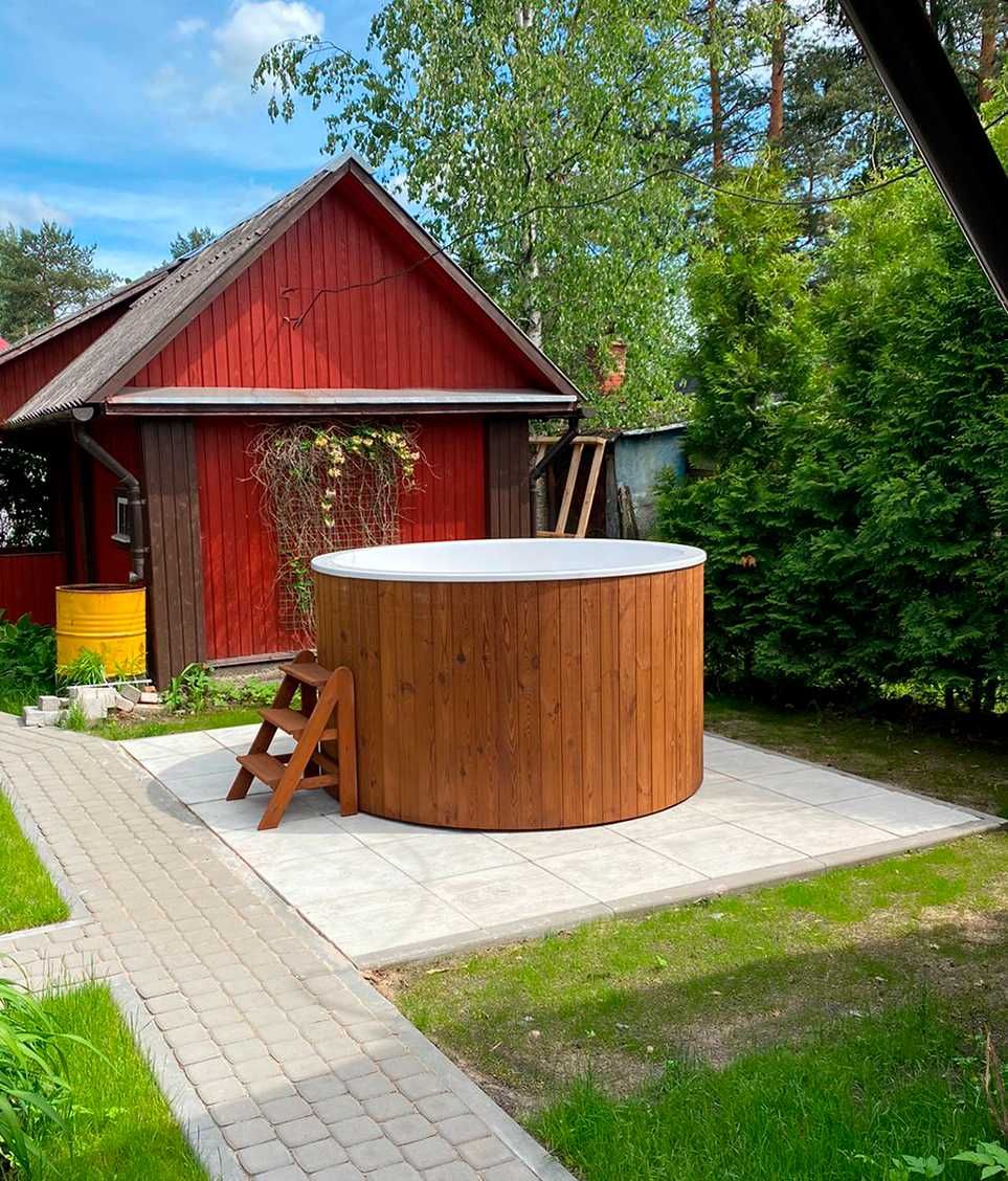 Balia ogrodowa COMFORT piec zewnętrzny | 2-8 - osobowa, jacuzzi, spa
