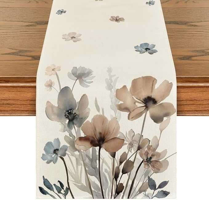 Artoid mode bieżnik kwiaty 40 x 140 cm jesień dekoracja stołu obrus