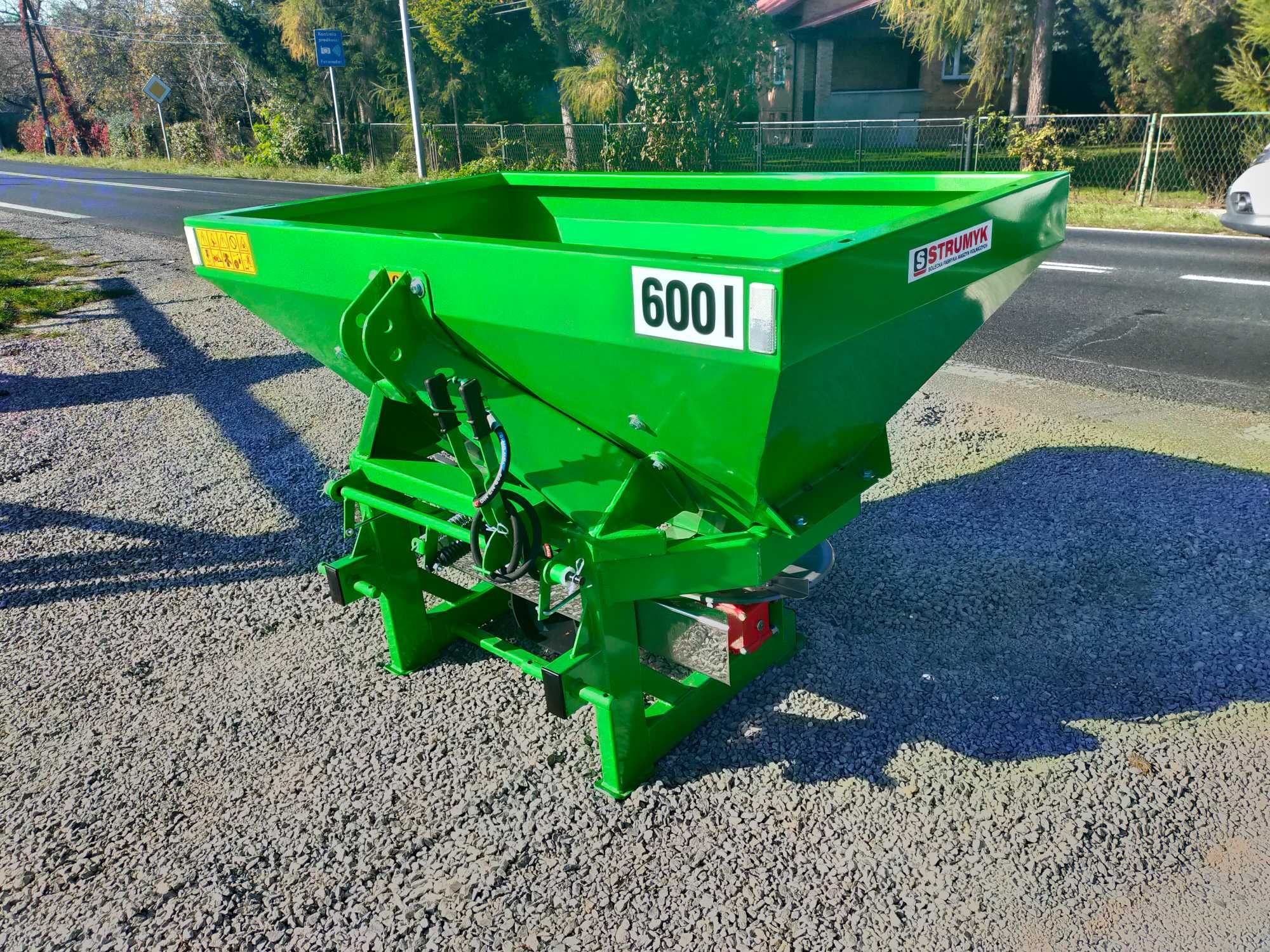 DWUTALERZOWY rozsiewacz nawozu Strumyk plandeka/kratka 400l -1600l