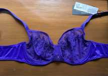 Empriente Apolline Amethyst Luksusowy francuski stanik koronka 32D 70D