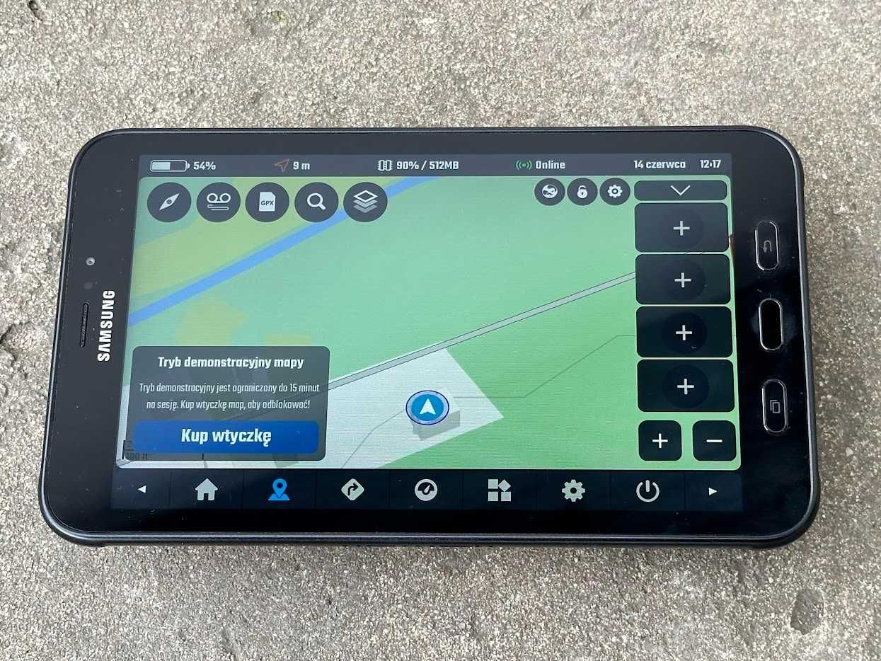 8" Samsung Galaxy Tab Active 2 DMD2 moto navi OBD2 gpx IP68 +gratis