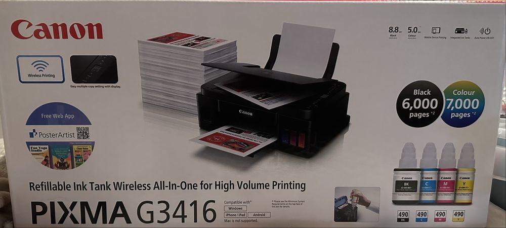 Drukarka Canon Pixma G3410 nowa
