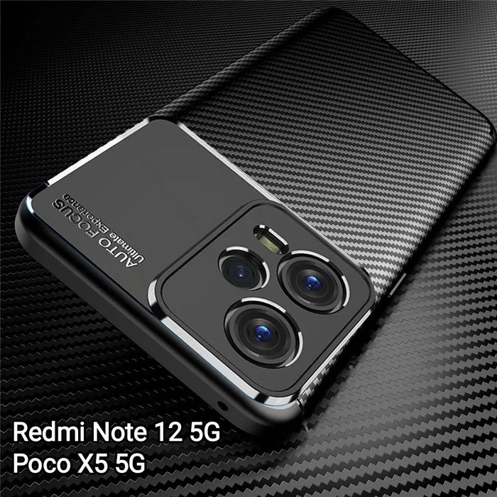 Capa T/ Carbono P/ Xiaomi Redmi Note 12 4G / Redmi Note 12 5G /Poco X5