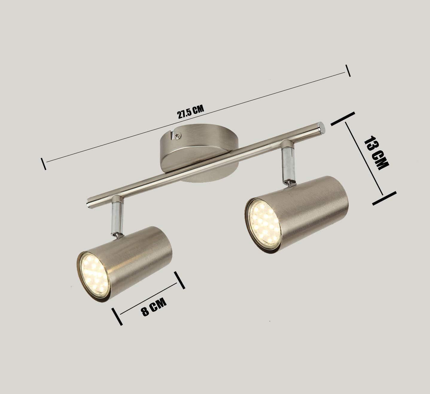 LED Ceiling Spots - 2-punktowy obrotowy pasek z regulowanym kątem
