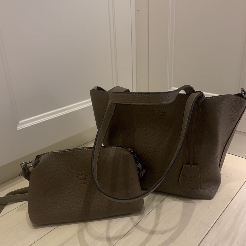 Torba NOWA ala Hermes czekoladowa 2w1