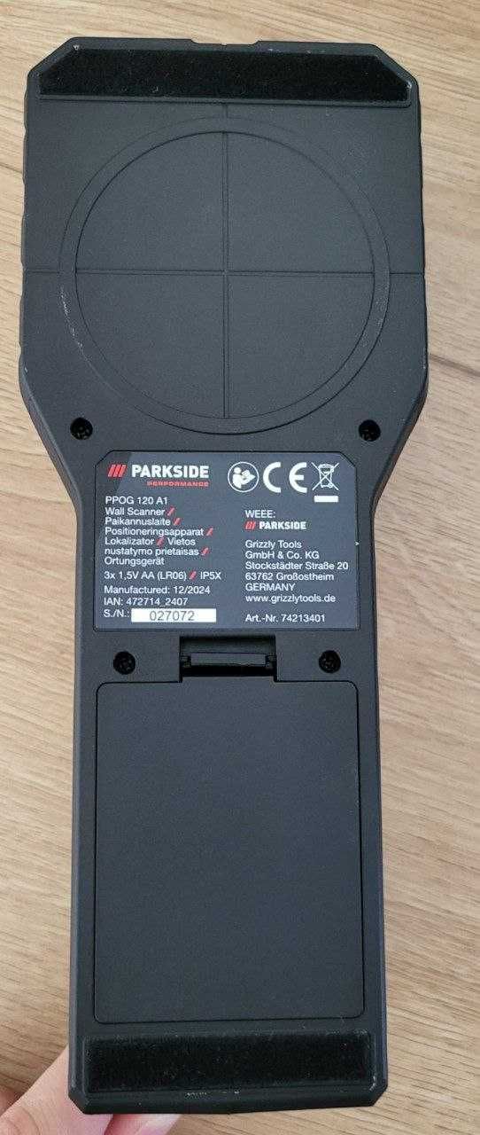 PARKSIDE PERFOMANCE PPOG 120 A1 кабель детектор локатор мультідетектор