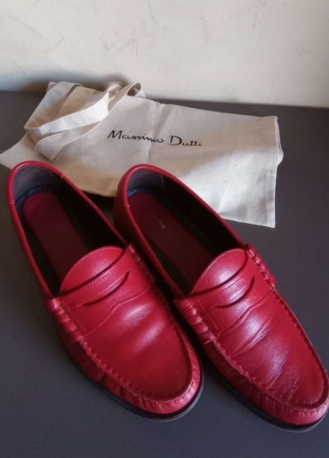 Лофери Massimo Dutti 39 жіночі шкіряні