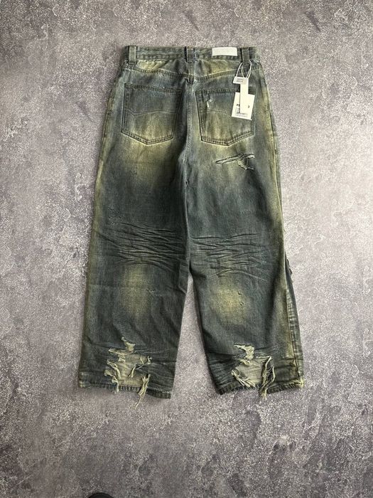 Distressed archive baggy jeans opium custom джинси голубі голубые M L