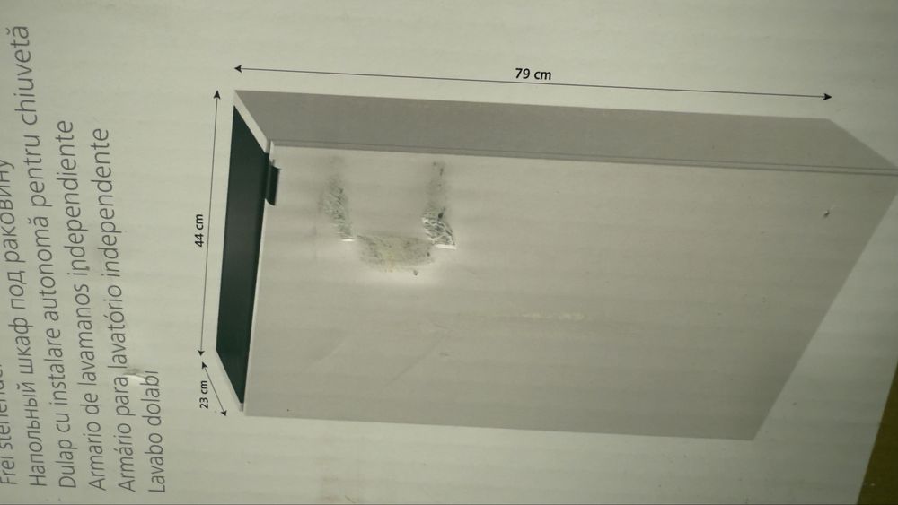 Szafka łazienkowa z umywalką