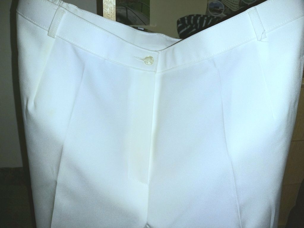 Marks & Spencer
PURwide spodnie materiałowe białe eleganckie w kant 18