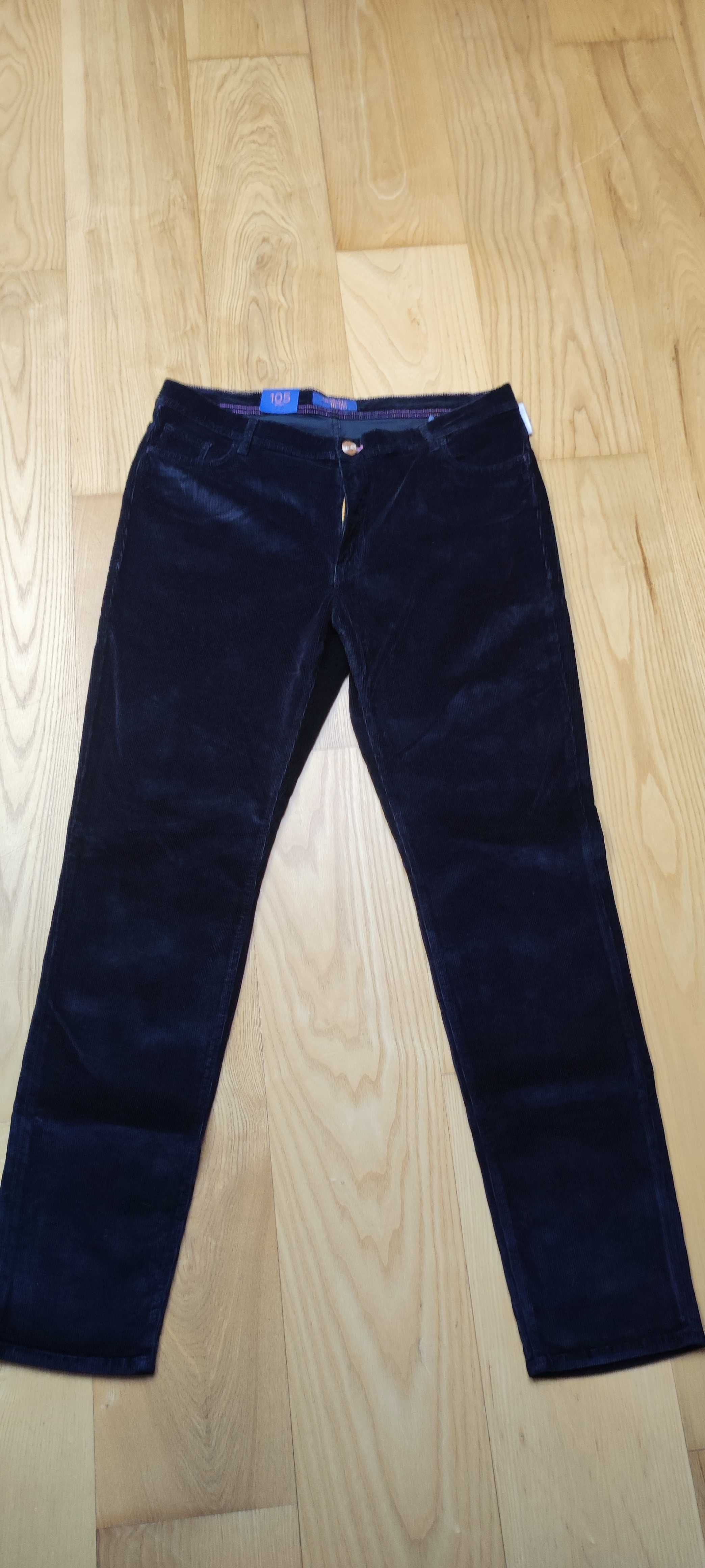 spodnie sztruksowe czarne męskie Trussardi Jeans, roz. 180/86a