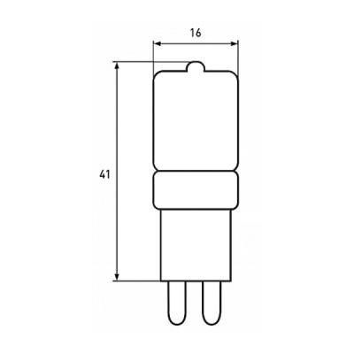 Лампочка EuroLamp G9 (LED-G9-0340(220)) капсульна