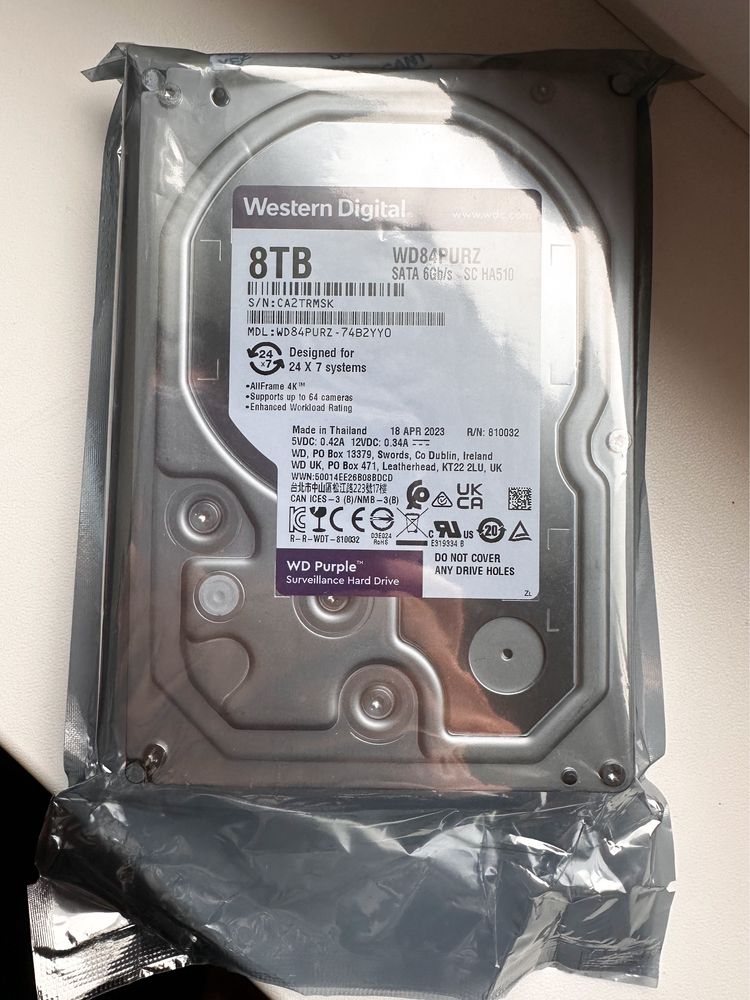 Жесткий диск Western Digital Purple 8TB