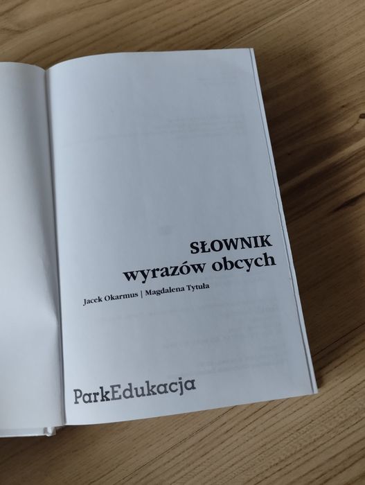 Słownik wyrazów obcych ParkEdukacja