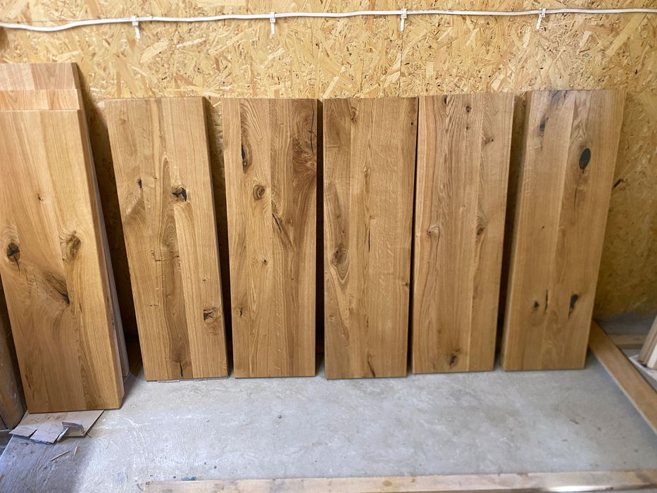 Schody  Stopnie Trepy Parapety Klejonka  Blaty Dębowe Rustykalne