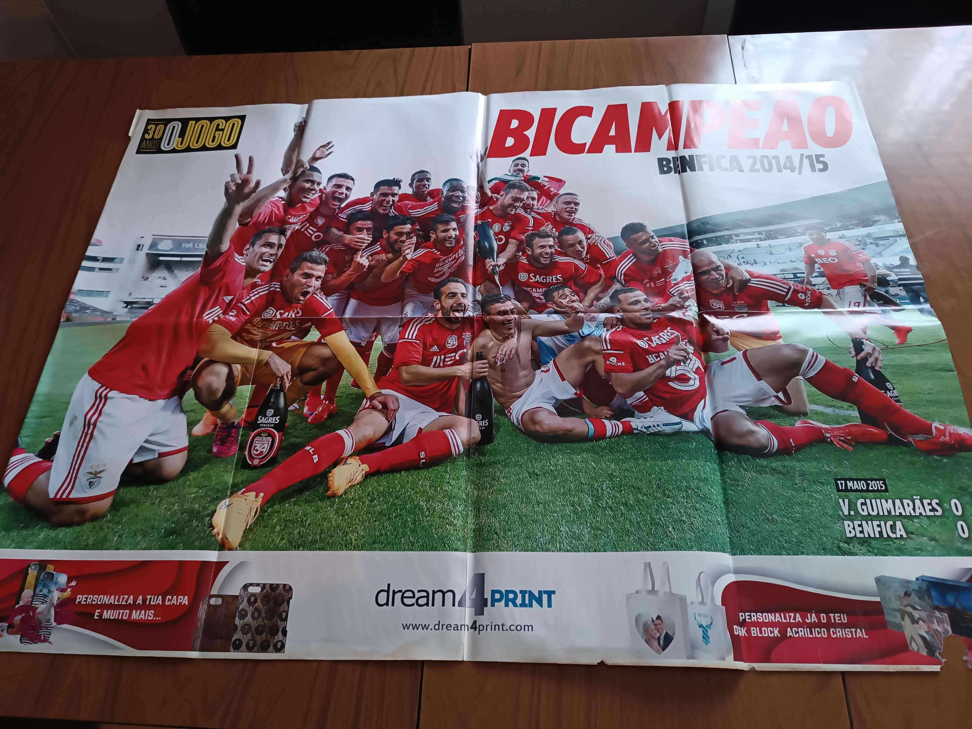 4 Posters Benfica Campeão