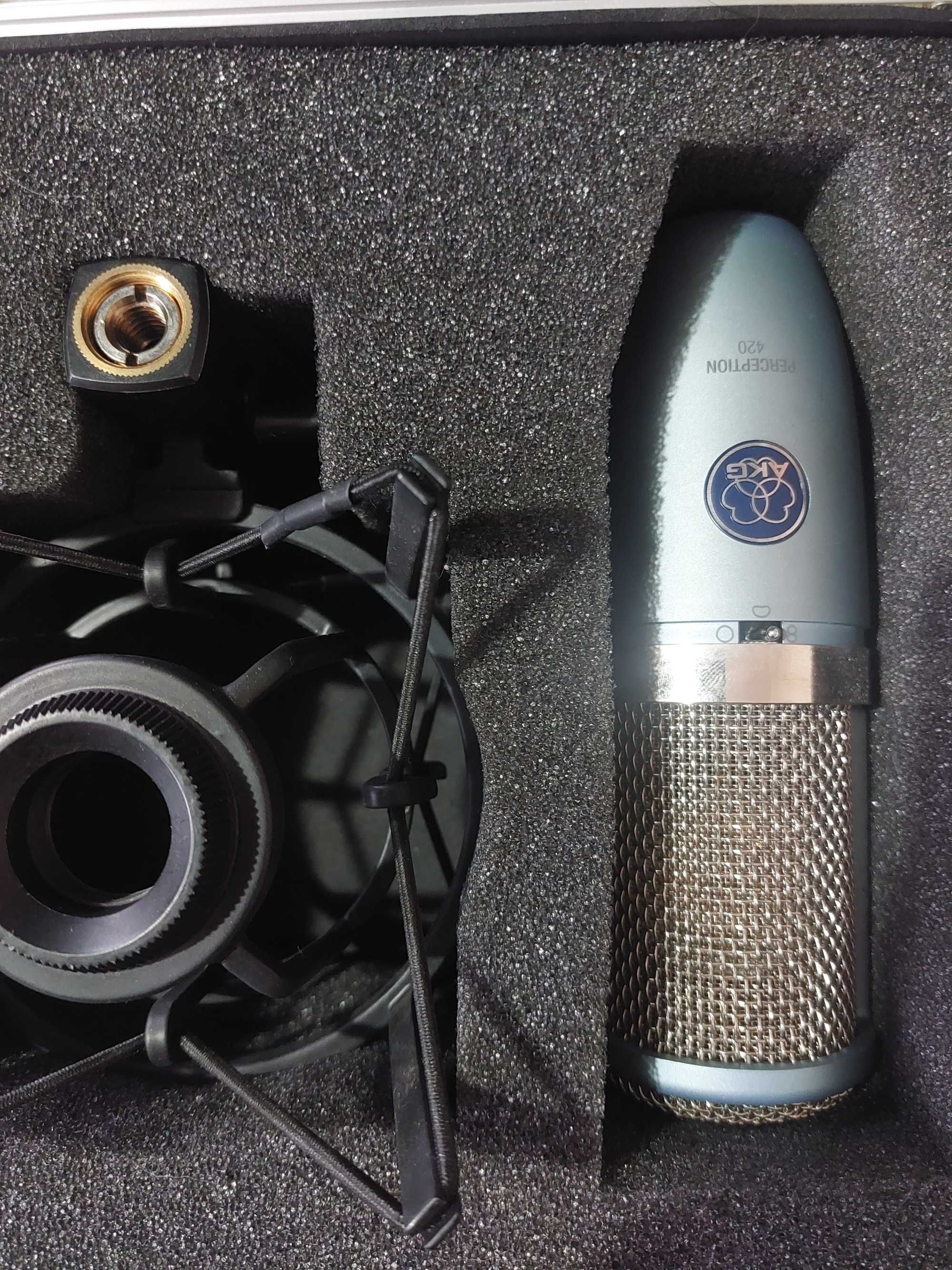Mikrofon pojemnościowy studyjny - AKG P420 - case