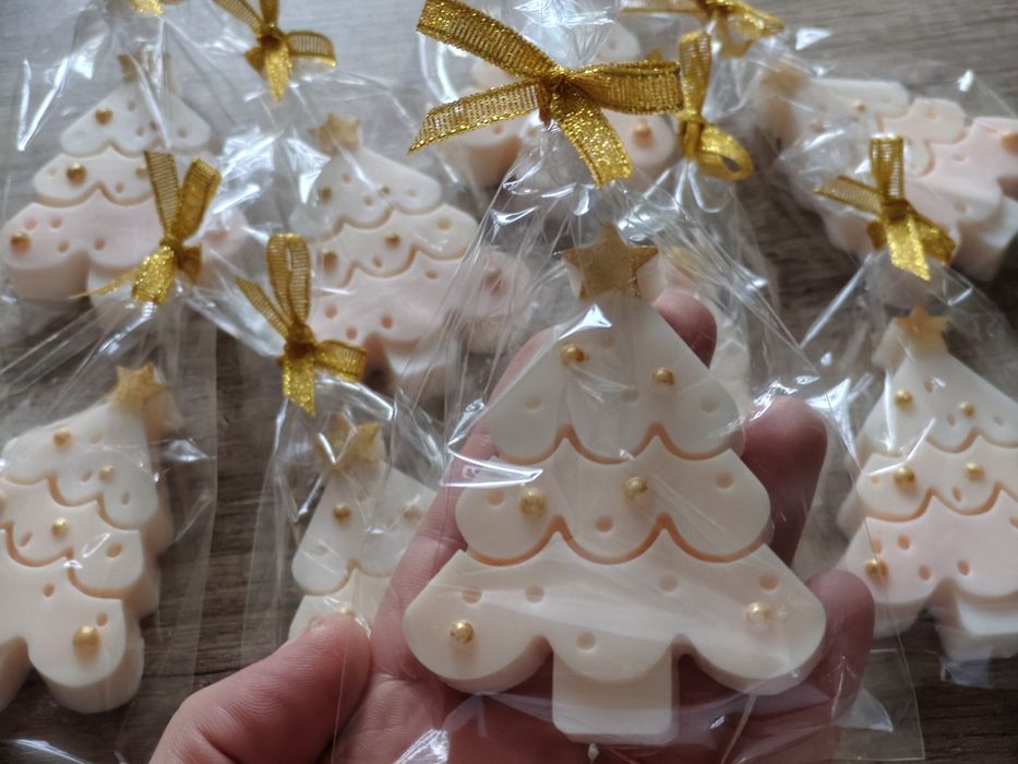Choinki mydlane- różne kolory.  Mikołajki,święta,upominek.