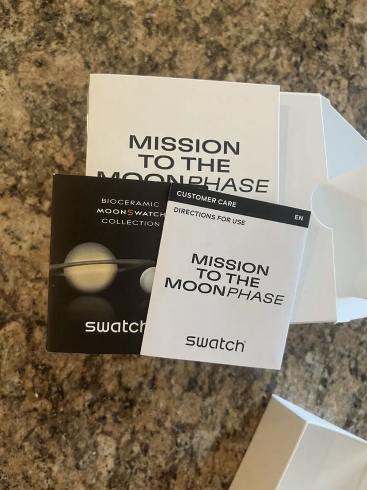 Swatch x Omega Moonphase snoppy white