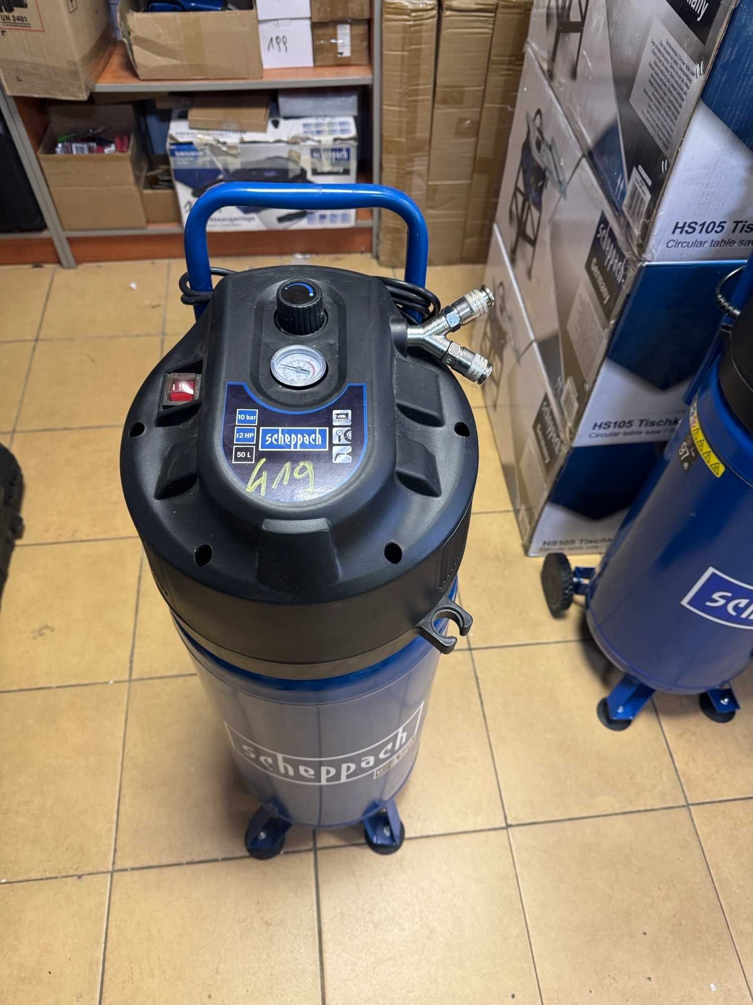 Scheppach Kompresor Pionowy Bezolejowy HC51V 50l 10 bar 419
