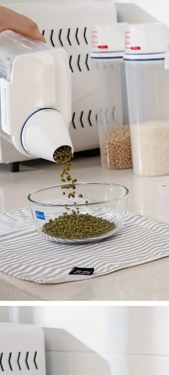 Pojemnik 2kg do ryżu, mąki, płatków, proszku. Nowy. Polecam.