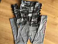Legginsy srebrne,szare 2pak 10lat140cm -JUSTICE USA