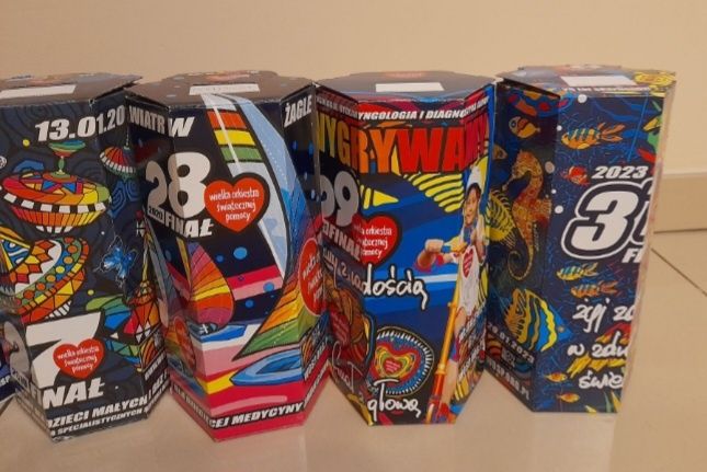 Puszki WOŚP od 15 do 33 Finału