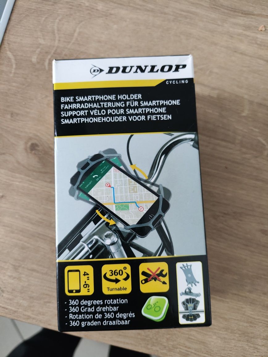 DUNLOP Uchwyt Rowerowy na TELEFON - szary