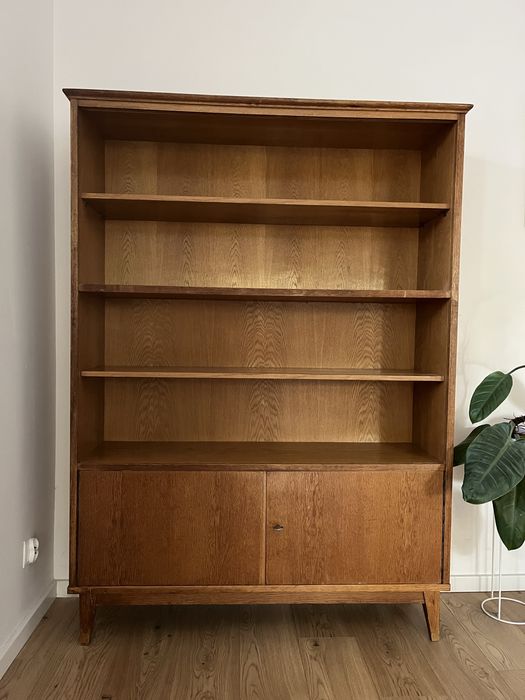 Regał drewniany PRL biblioteczka