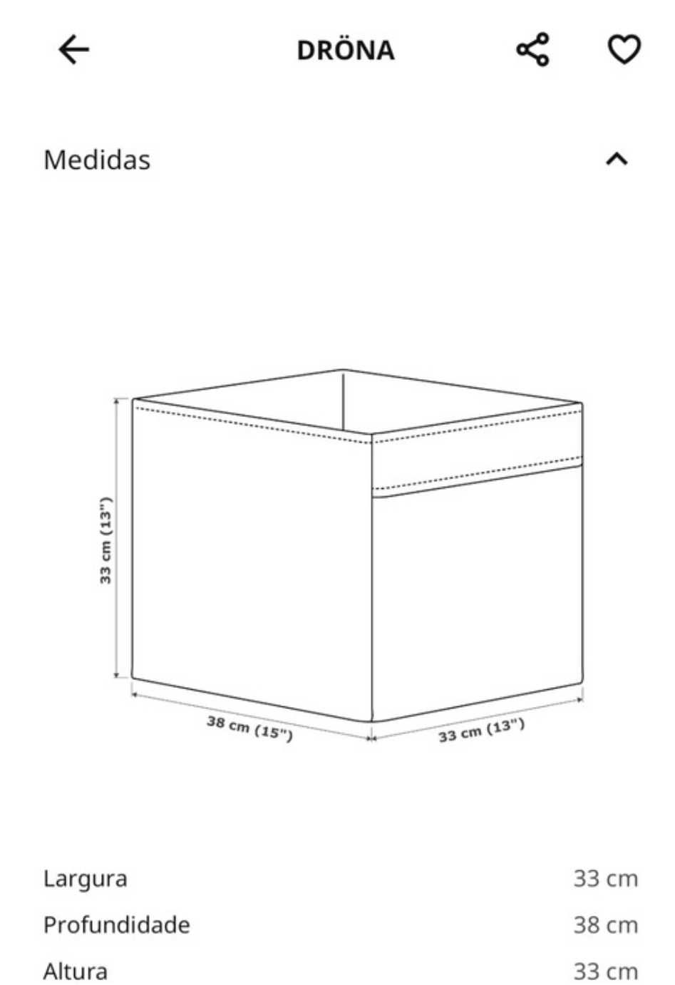 3 Caixas de arrumação Ikea, modelo Drona