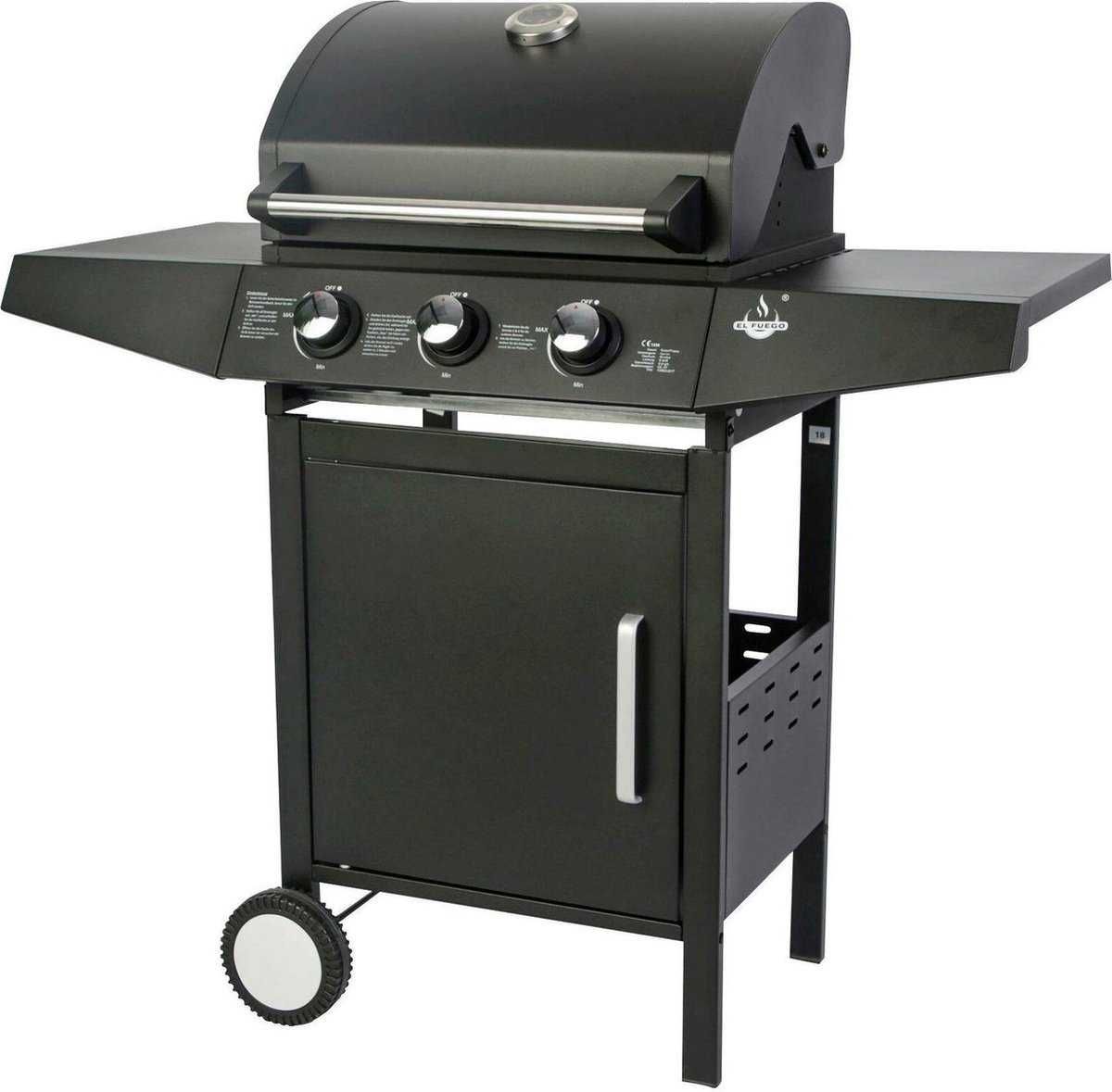 Grill Gazowy EL FUEGO SAN ANGELO 3P 8.4kW z reduktorem NOWY !