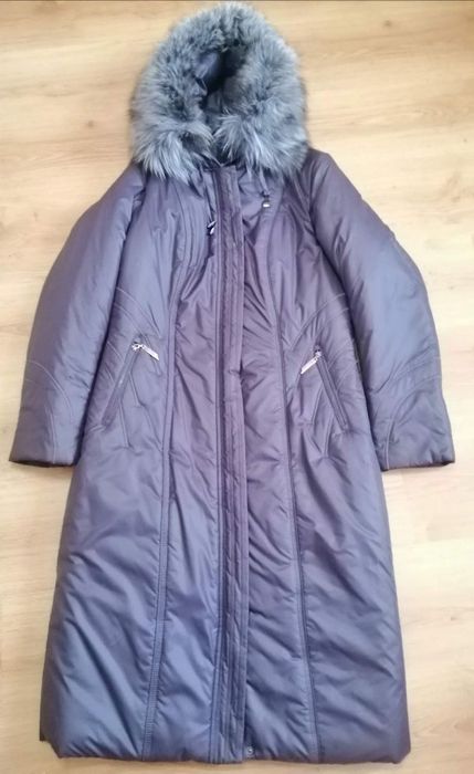 Зимове пухове пальто