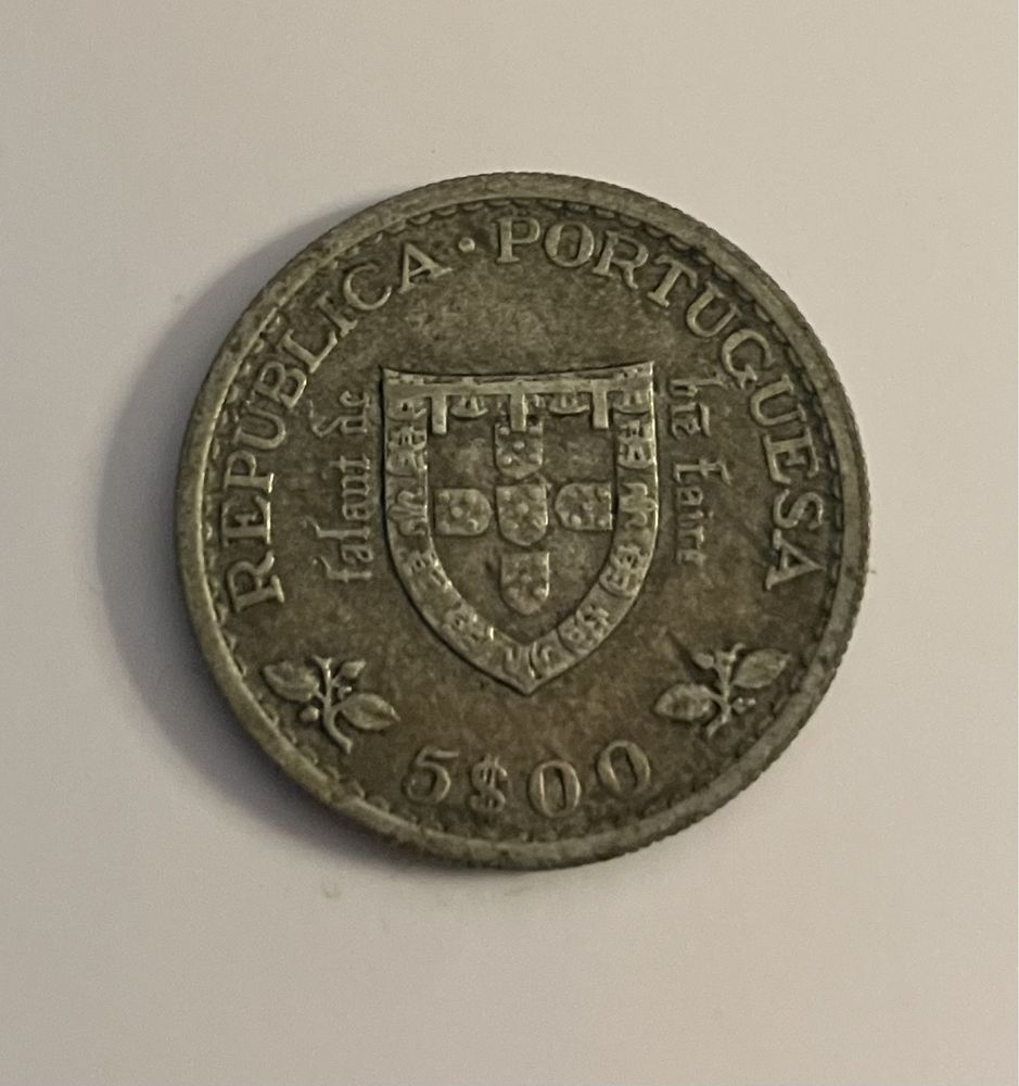 5 escudos príncipe Henrique 1960