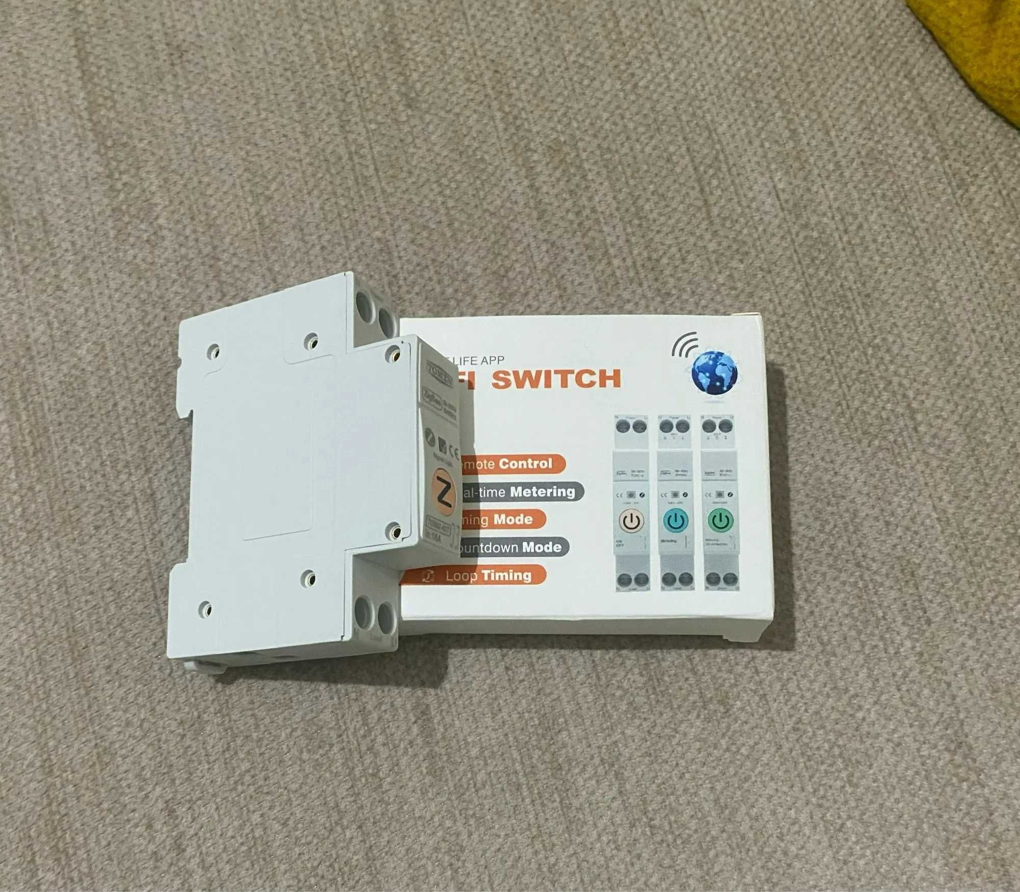 Умный автоматический выключатель TOMZN Zigbe 63A функция учета энергии