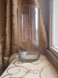 Duży wazon szklany - tuba, cylinder