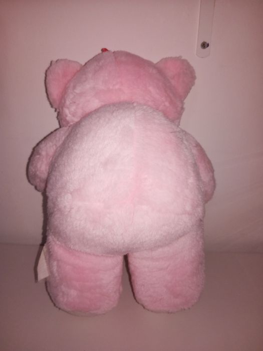 Brinquedos: Peluche "É uma menina" It's a girl, Urso Rosa 30cm