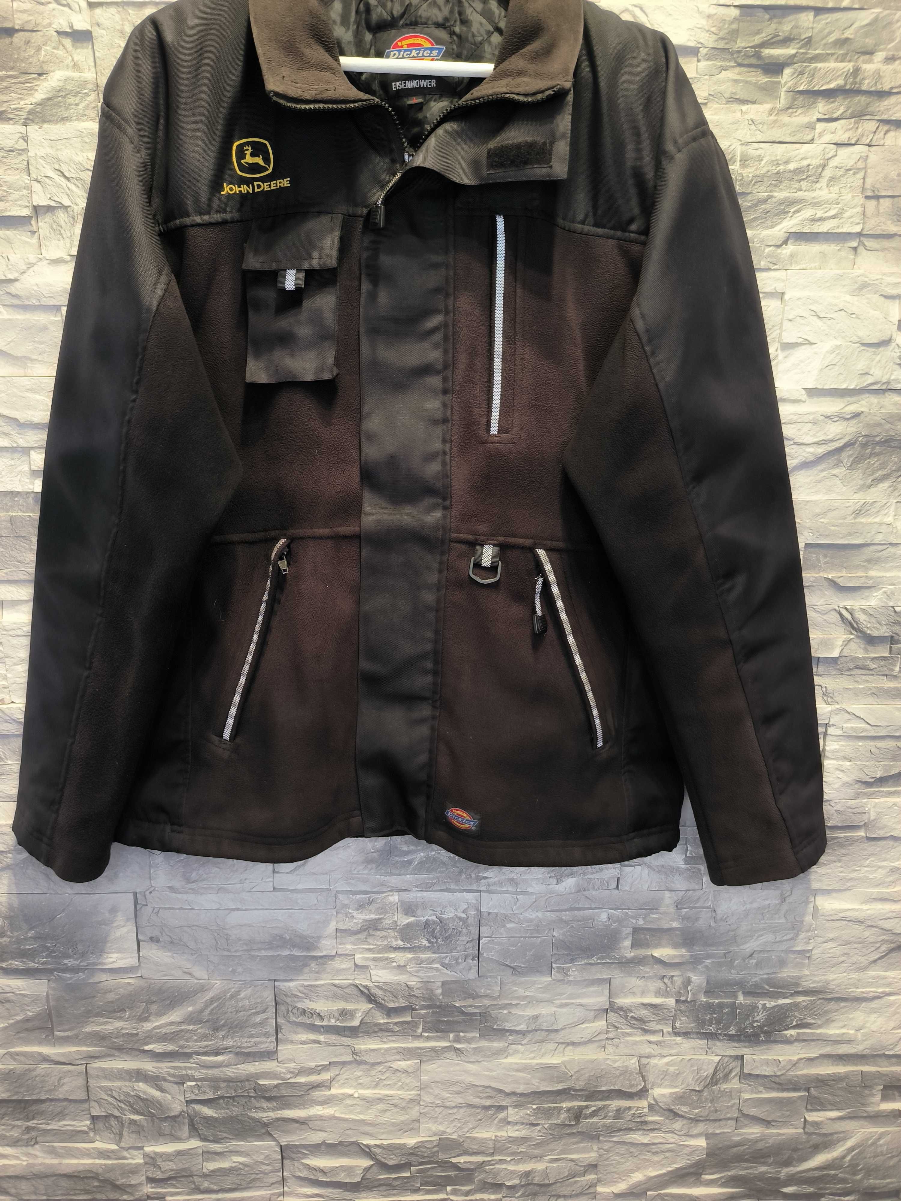 Kurtka Dickies John Deere Przejściowa Brązowa Vintage