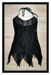 Czarny transparentny top z pazurem (XS/34) #rock #gothic #halloween