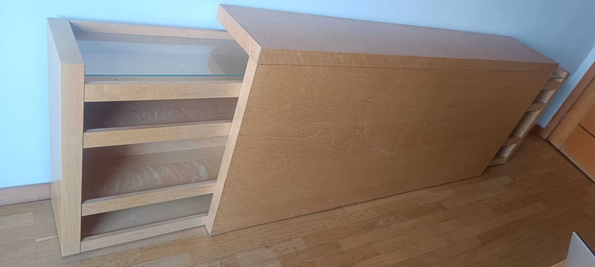Armário hibrido serve como cabeceira de cama ou aparador