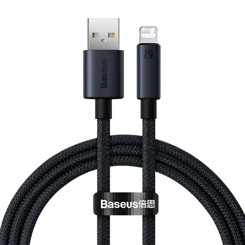 Кабель для Айфону USB - Lightning 2.4A BASEUS Fast Charging 1м