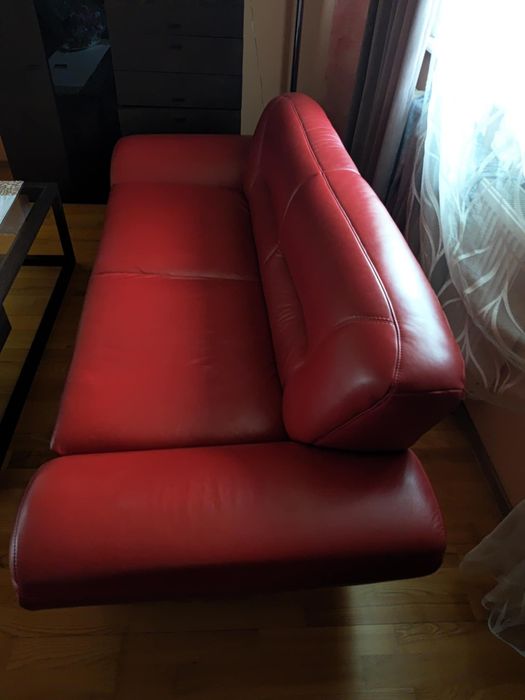 Sofa +Fotel z "Etap Sofa" Skóra naturalna - stan idealny, wręcz nieuzy