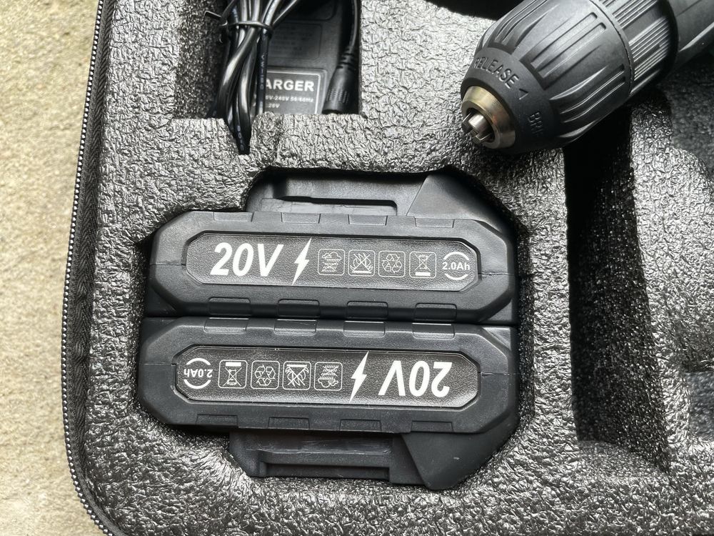 Wkretarka 20V Dwa biegi + 2 baterie