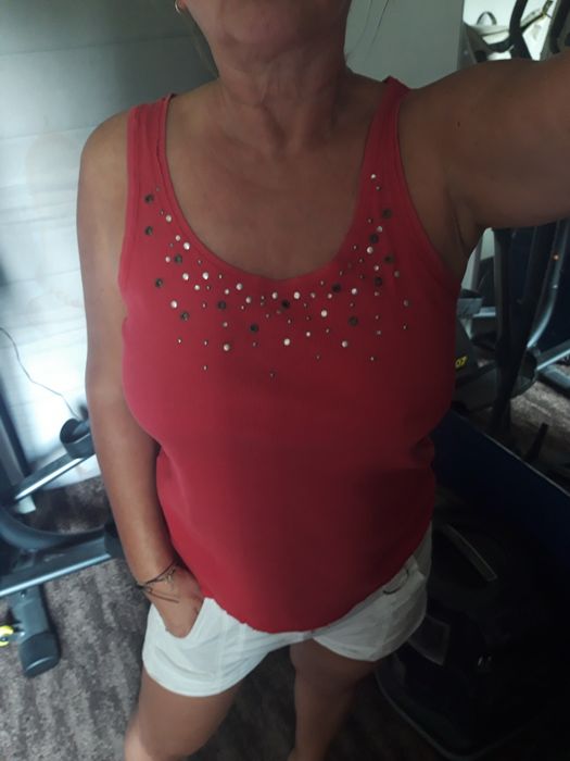 Bluzka damska bez rękawów top S/M/L