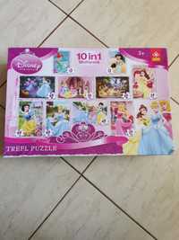 Puzzle Disney Princess i Barbie