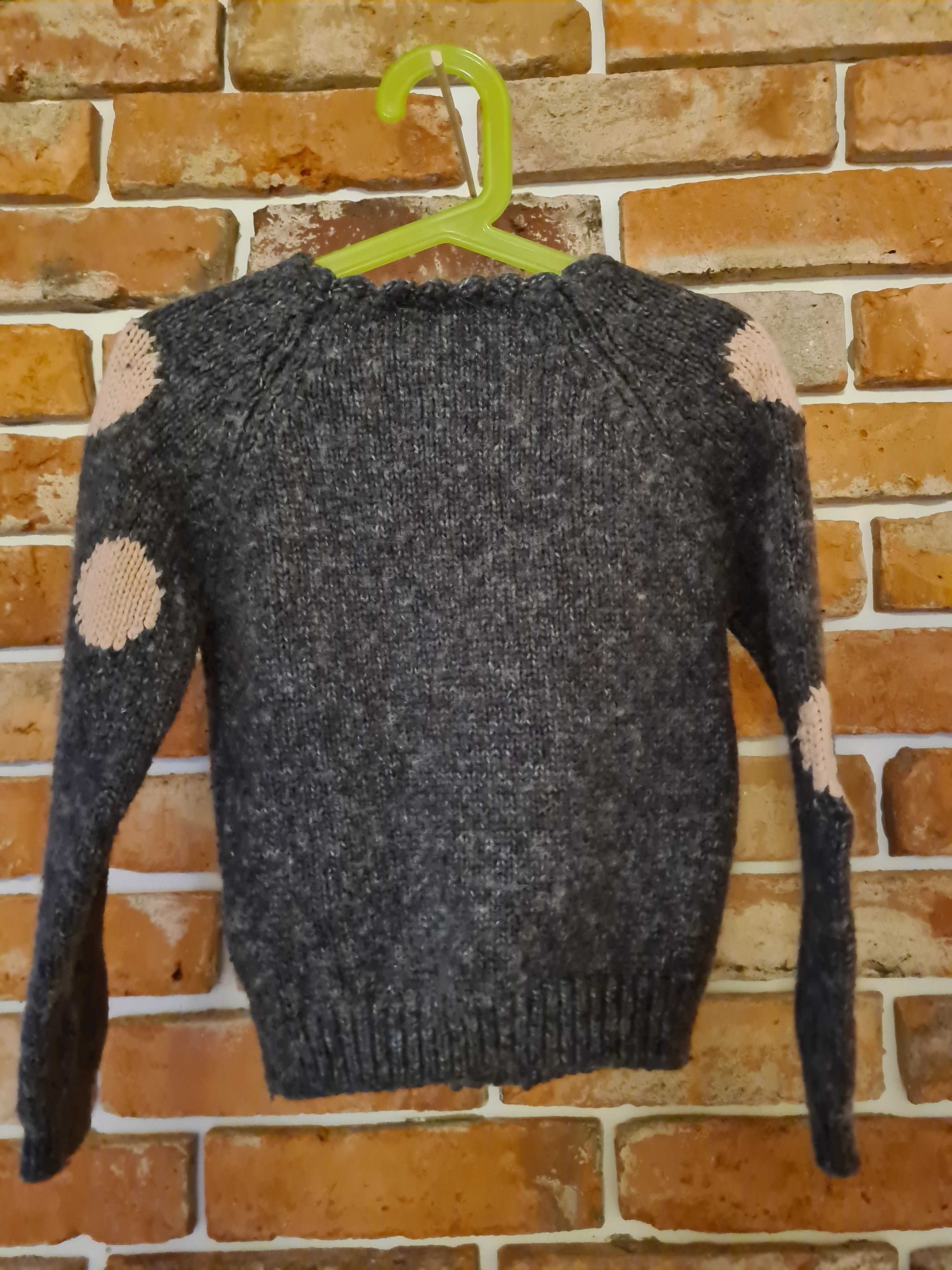 Lindex sweter grochy dodatek merynos