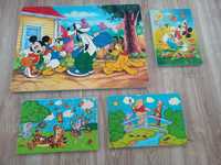 Puzzle piankowe Disney dla dzieci 4 układanki po 24 elementy