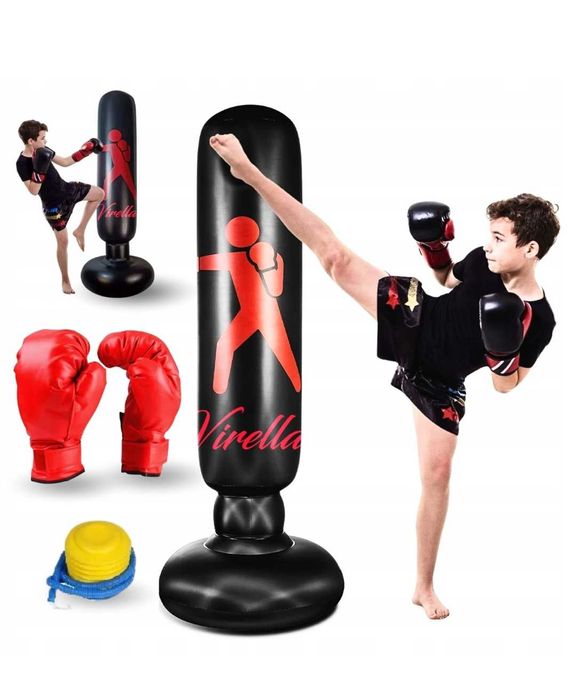 Worek Bokserski Dla Dzieci Stojący Treningowy Dmuchany. Odbiór osobist