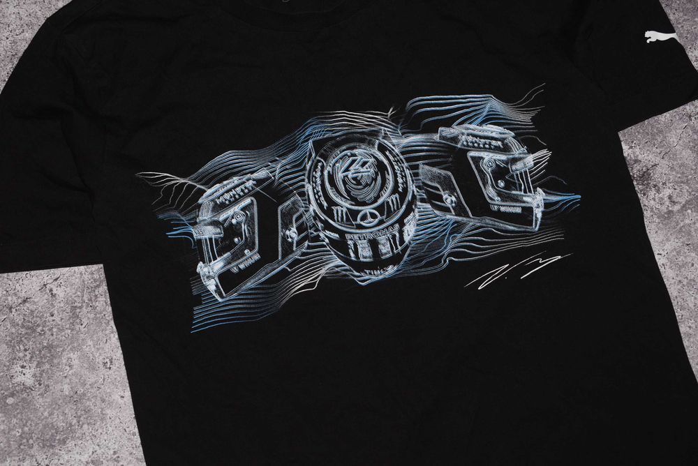 Puma Mercedes AMG T-Shirt (Мужская Футболка Поло Пума Мерседес АМГ )